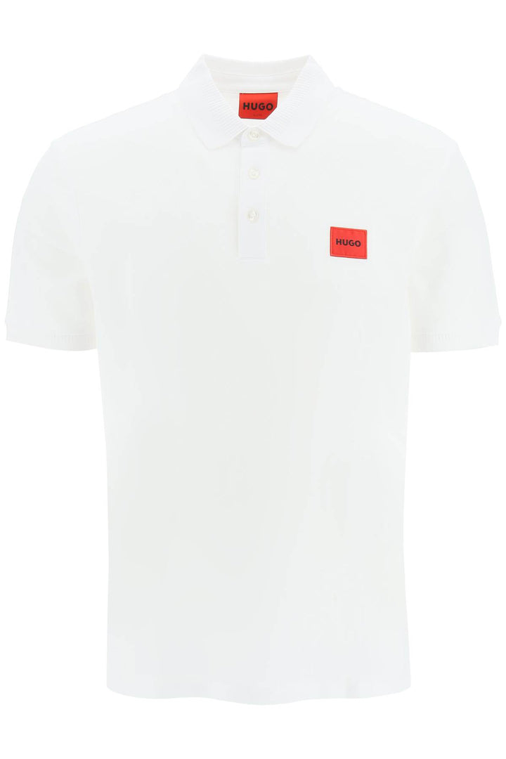 logo patch polo shirt-0