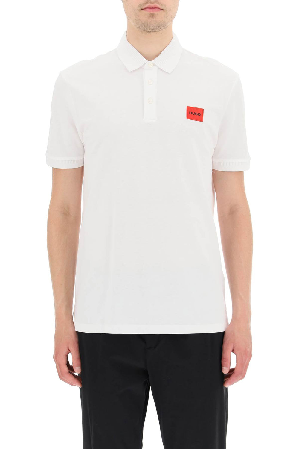 logo patch polo shirt-1