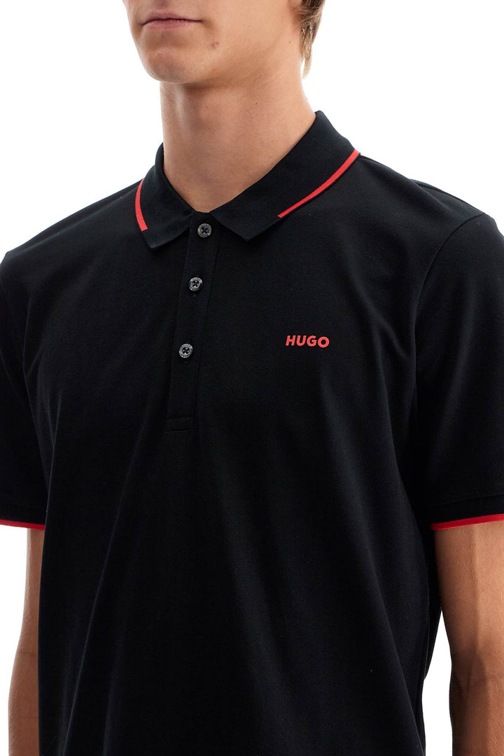 slim fit piqué polo shirt-3