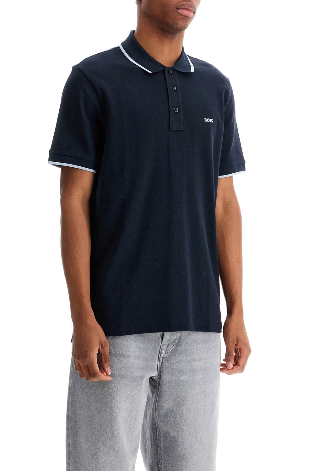 parlay polo shirt with contrast trims-1