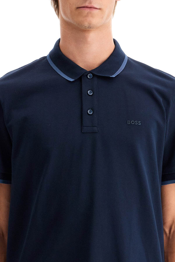 polo shirt with contrasting edges-3