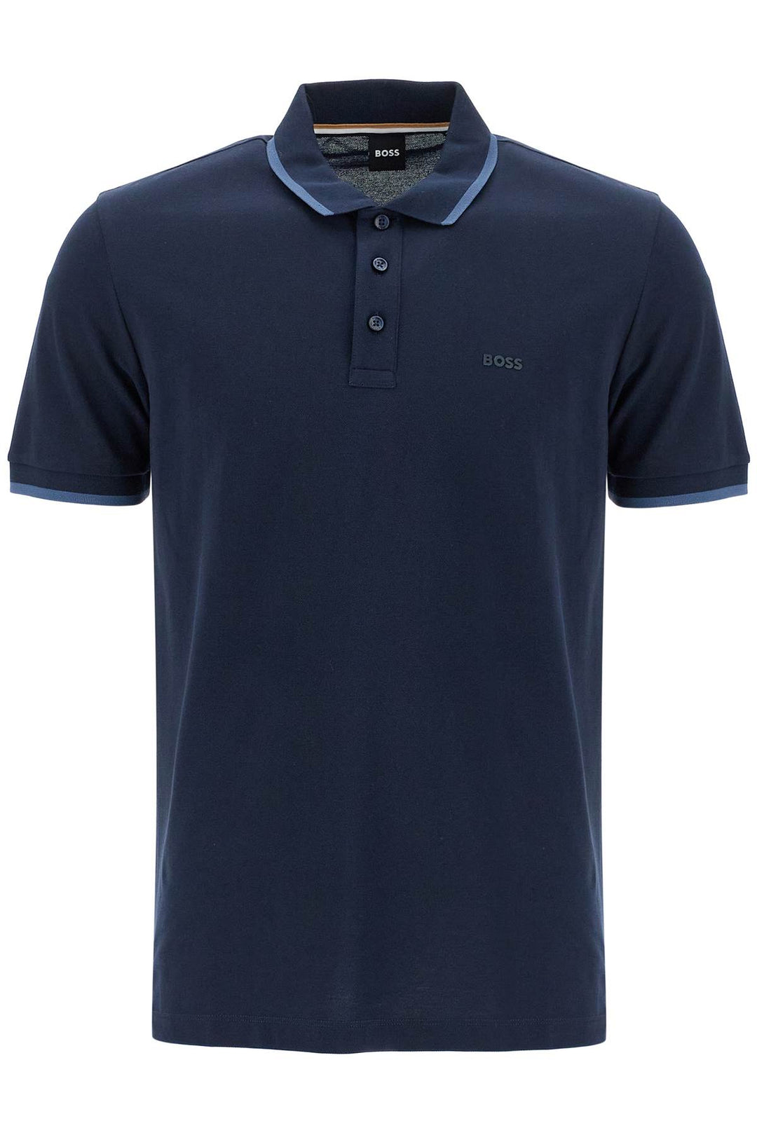 polo shirt with contrasting edges-0