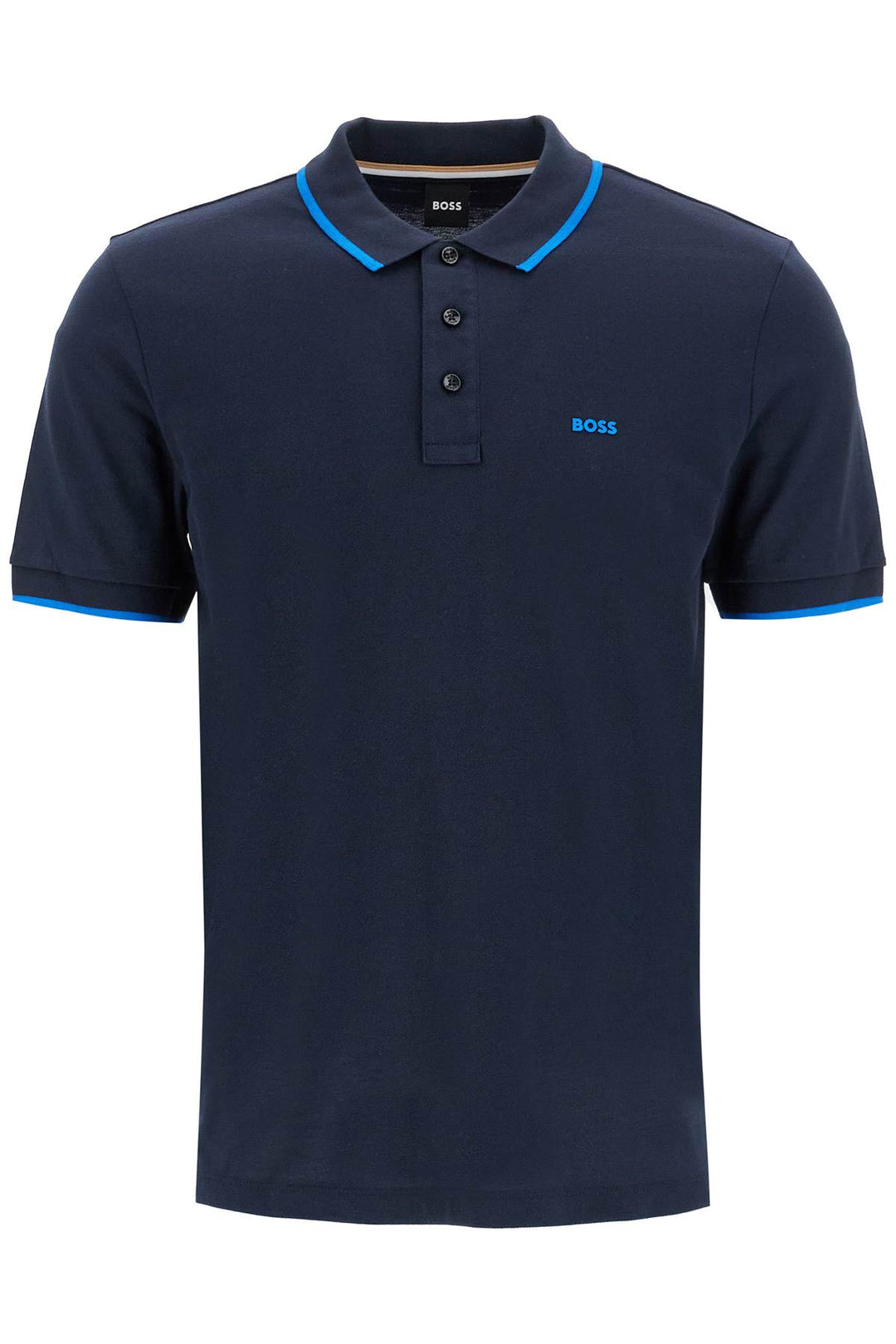 "contrast trim parlay polo shirt-0