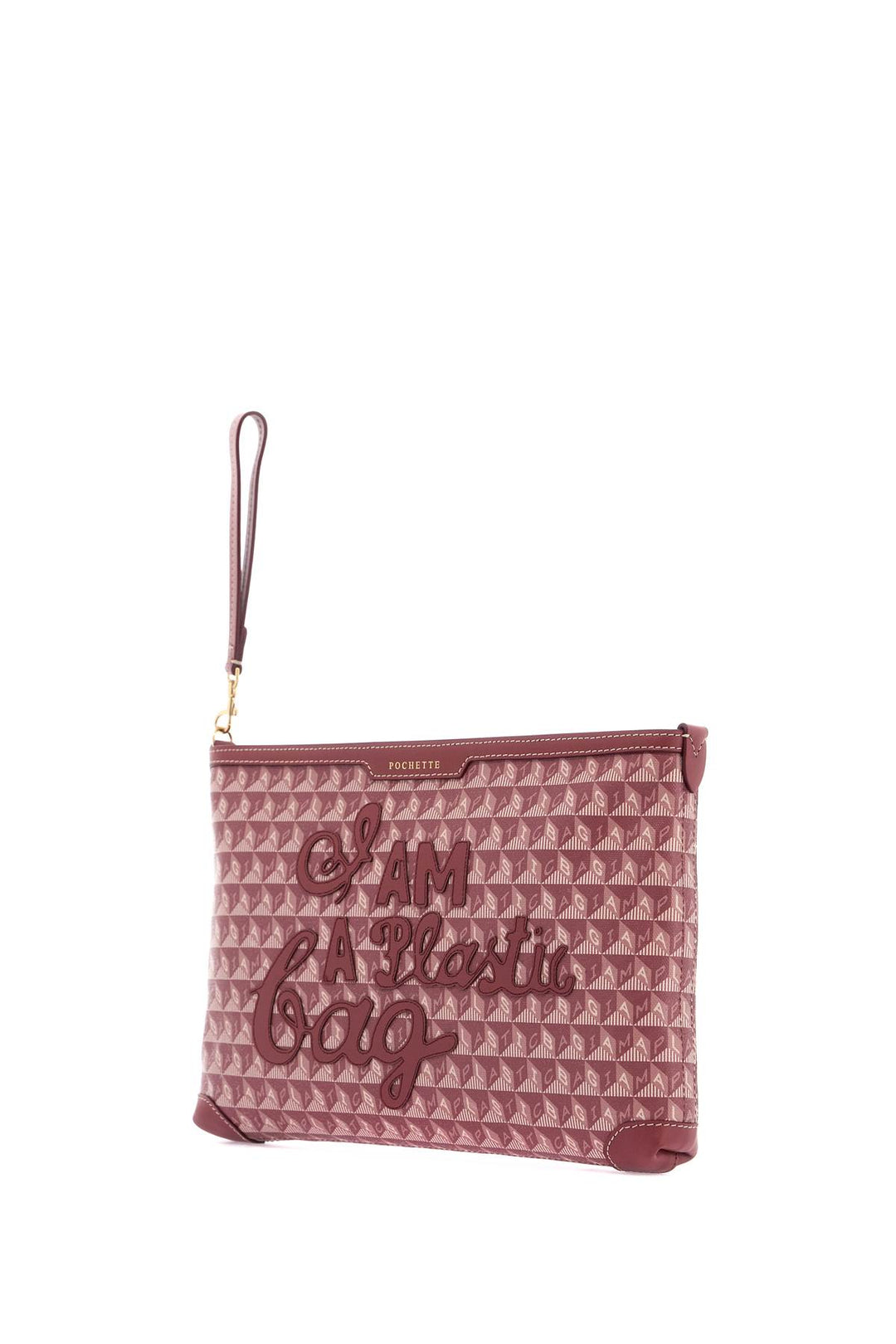 "clutch bag with plastic bag motif-2