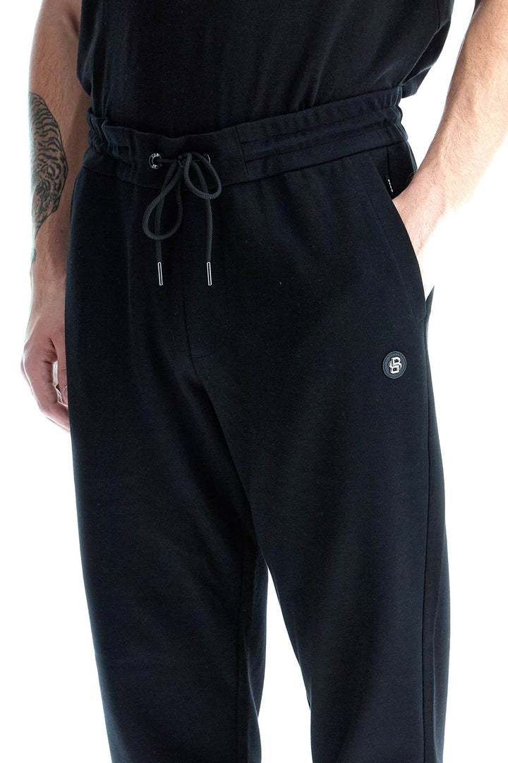 jogger pants with double monogram-3