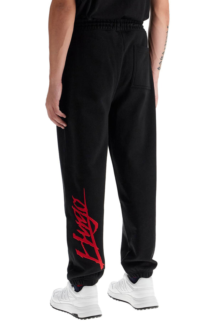 cotton logo joggers for-2