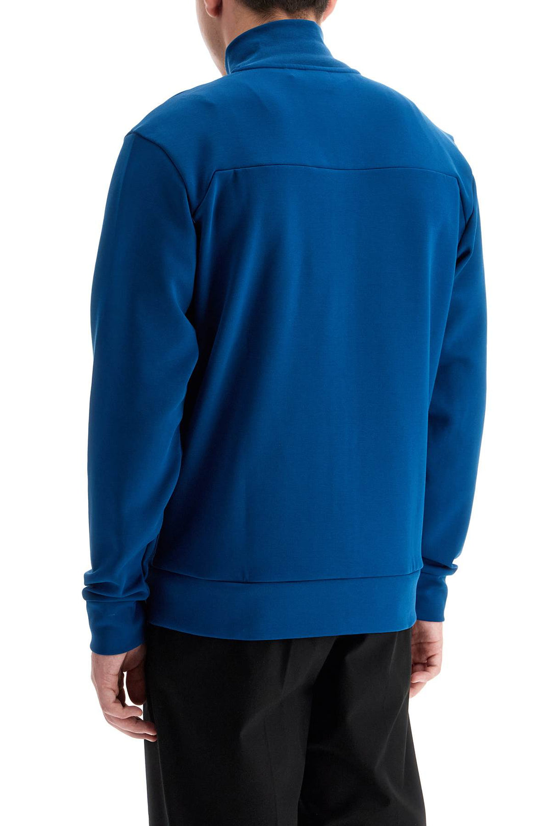 "high-necked sweatshirt in compact jersey-2