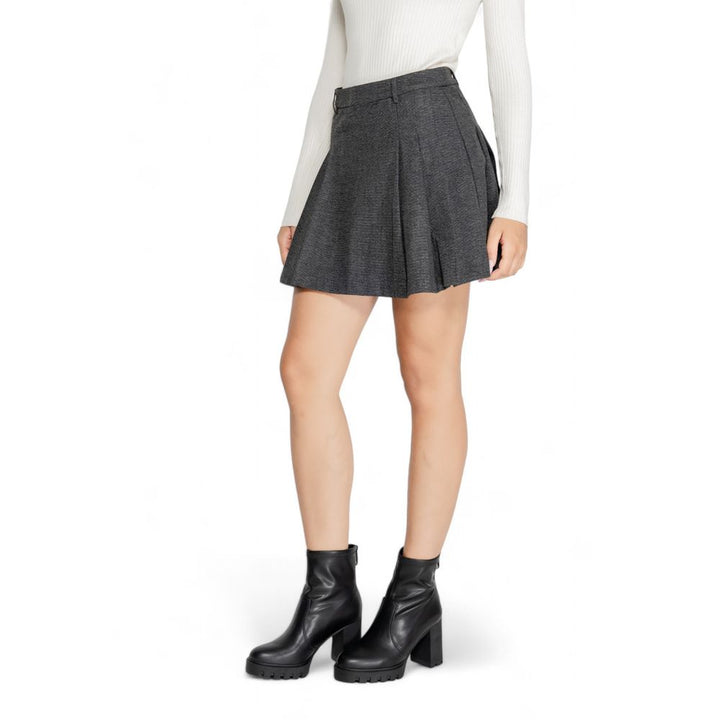 Gray Polyester Skirt