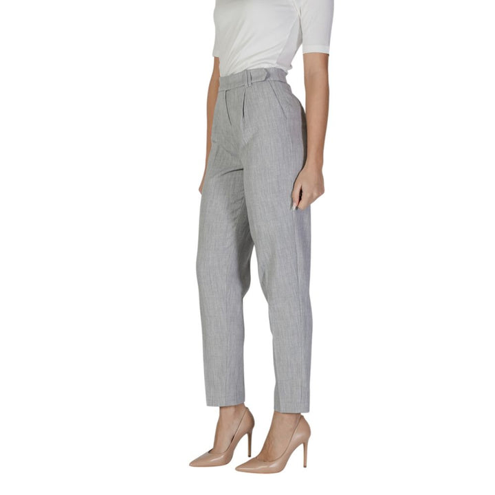 Gray Recycled Polyester Jeans & Pant