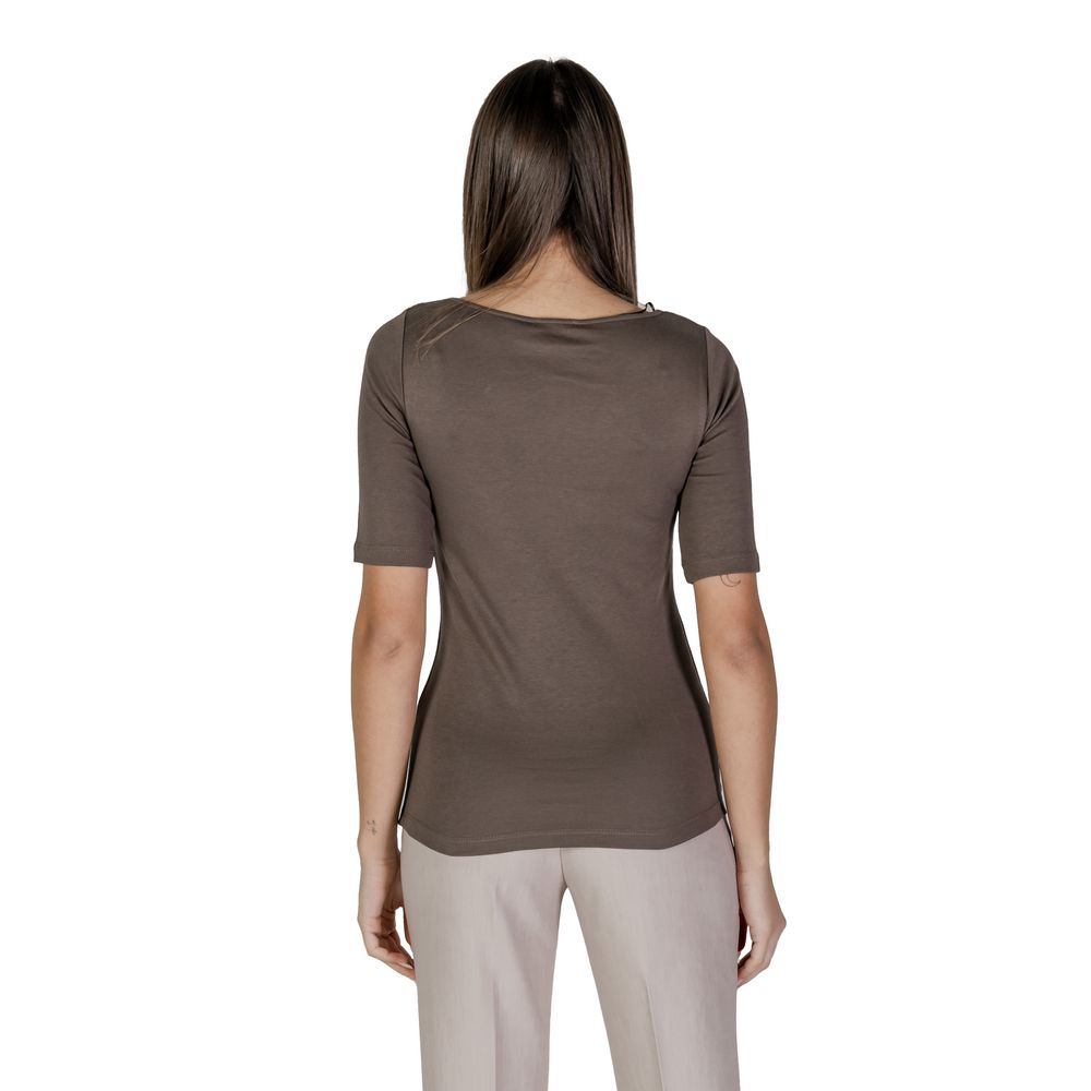 Gray Cotton Tops & T-Shirt