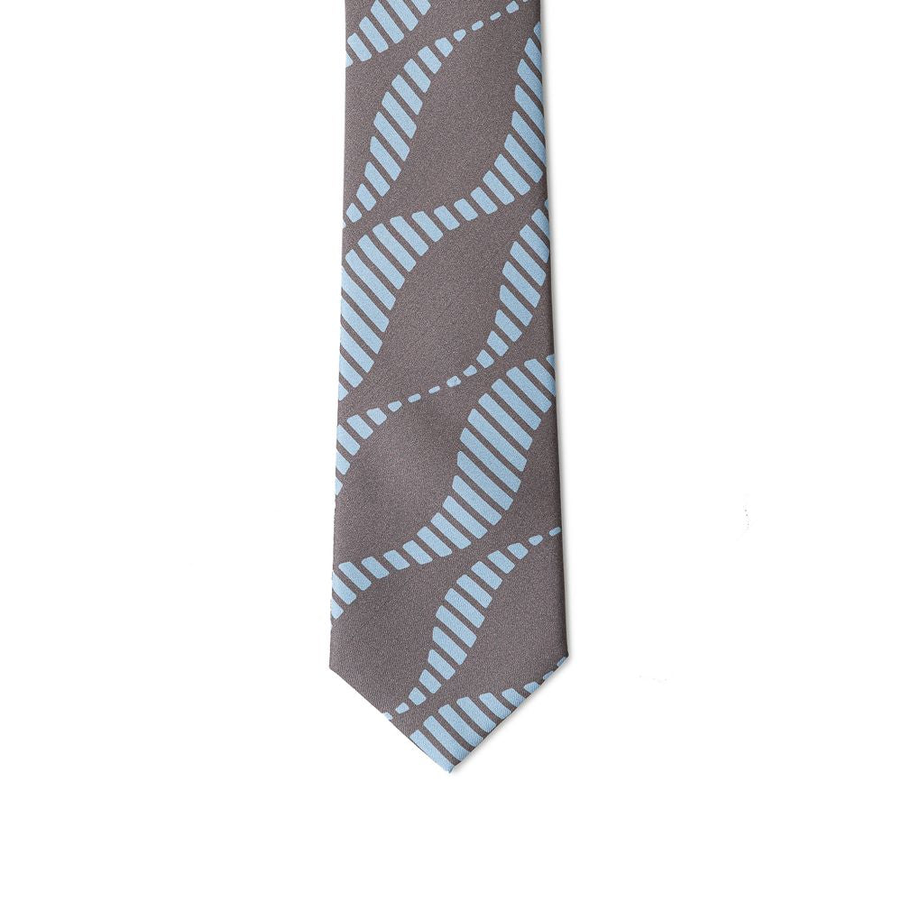 Gray Silk Ties & Bowty