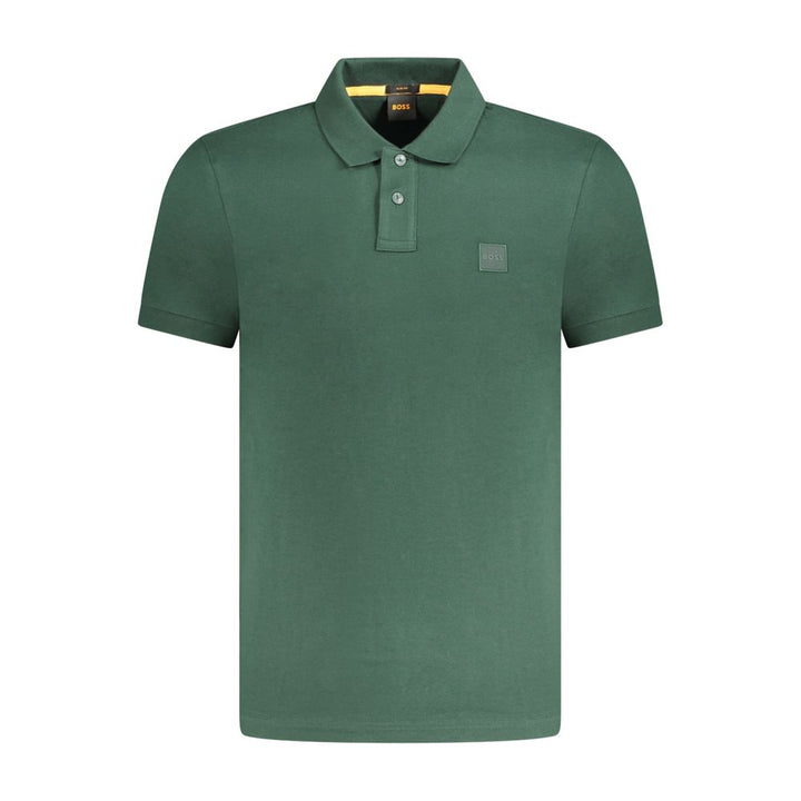 Green Cotton Polo Shirt