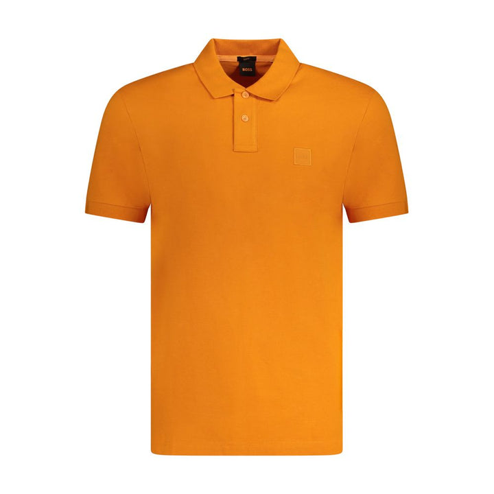 Orange Cotton Polo Shirt