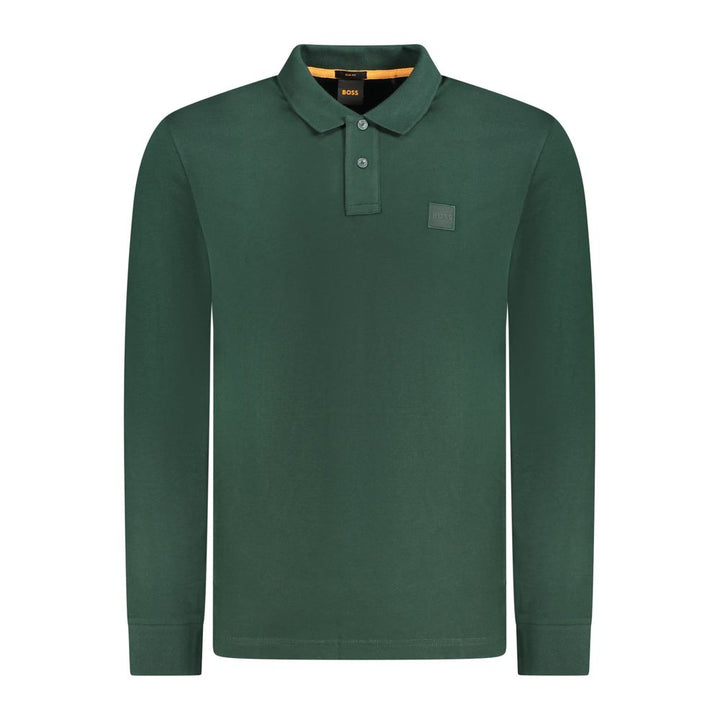 Green Cotton Polo Shirt