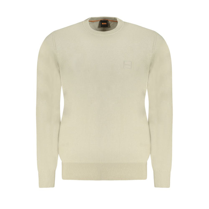 Beige Cotton Sweater