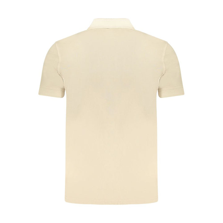 Beige Cotton Polo Shirt