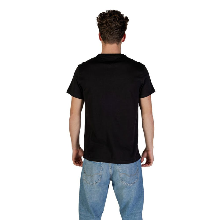 Black Cotton Rigenerato T-Shirt