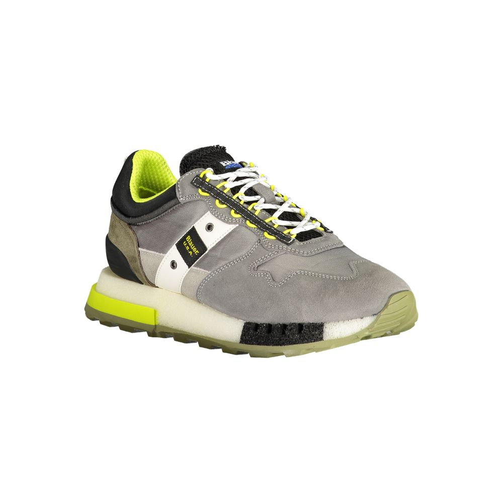 Gray Polyester Sneaker