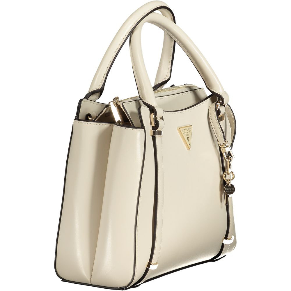 Beige Polyethylene Handbag