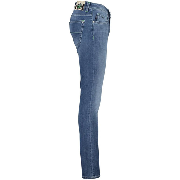 Blue Cotton Jeans & Pant