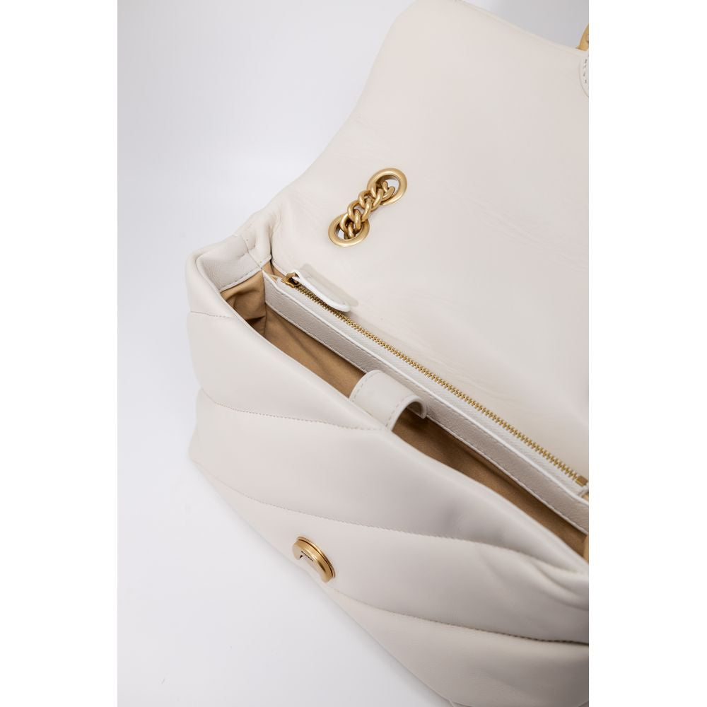 White Leather Handbag