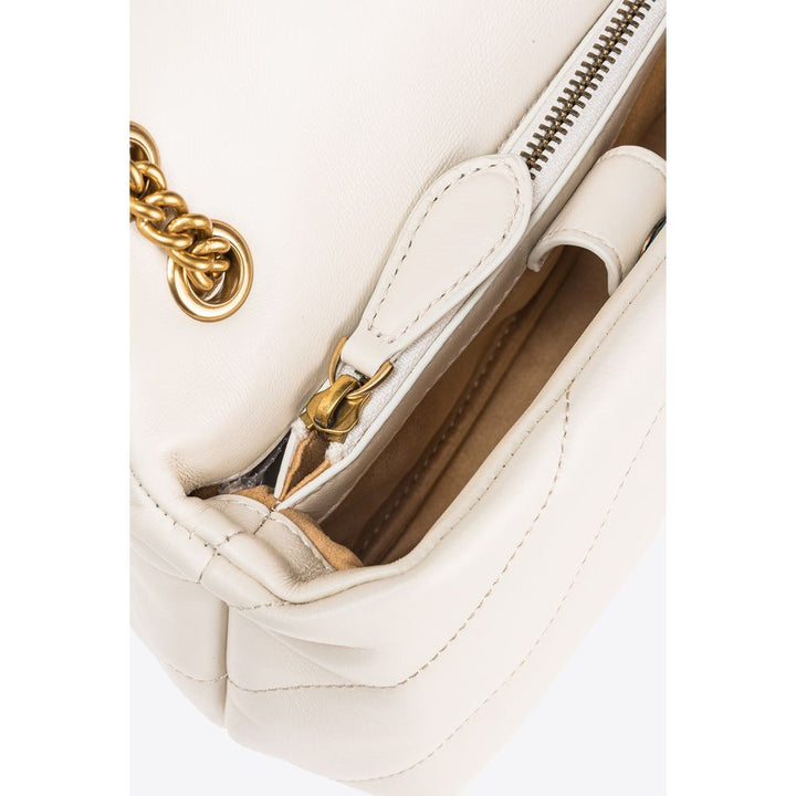 Cream Leather Handbag