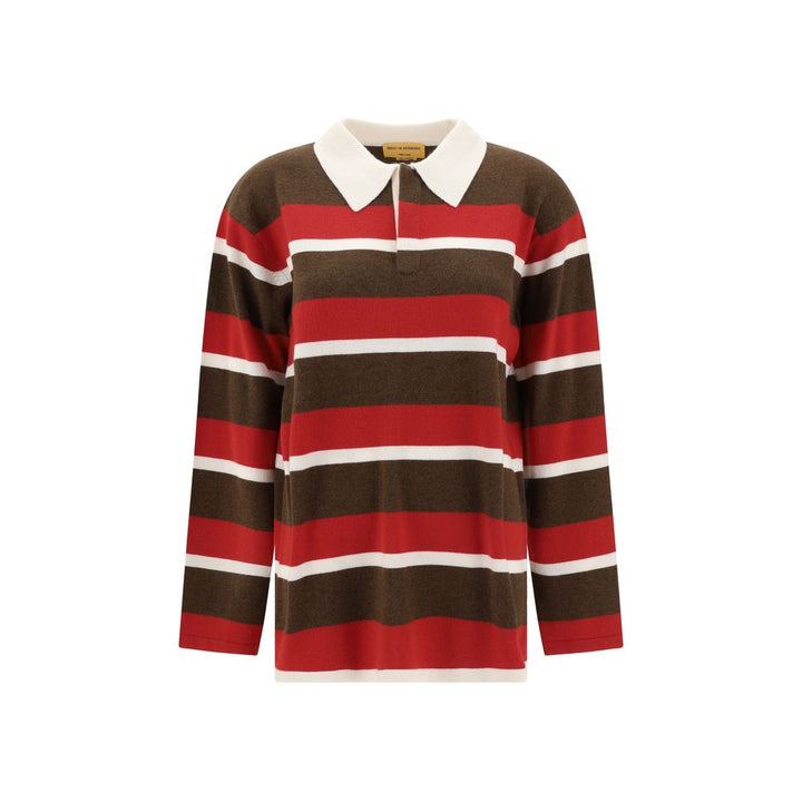 Striped Polo Sweater