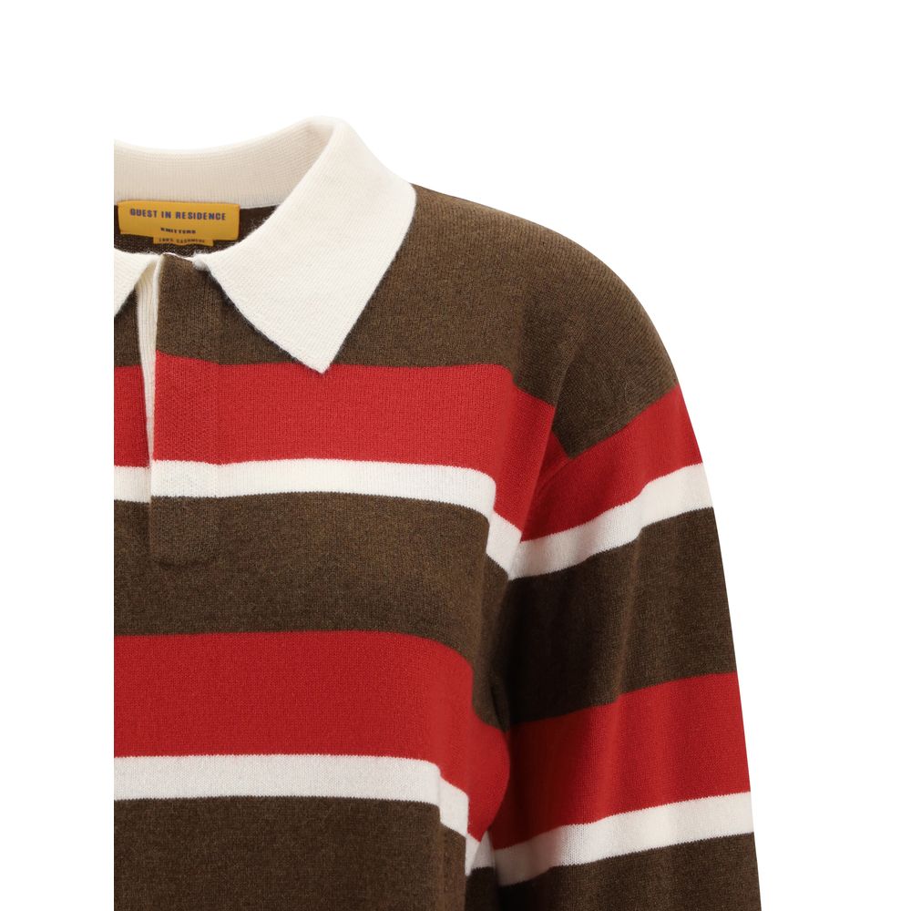 Striped Polo Sweater