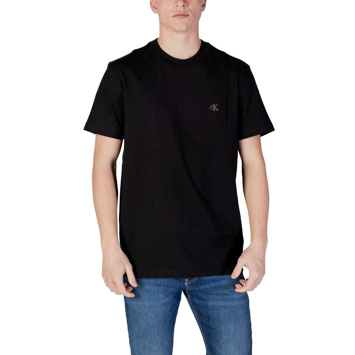 Black Cotton Rigenerato T-Shirt