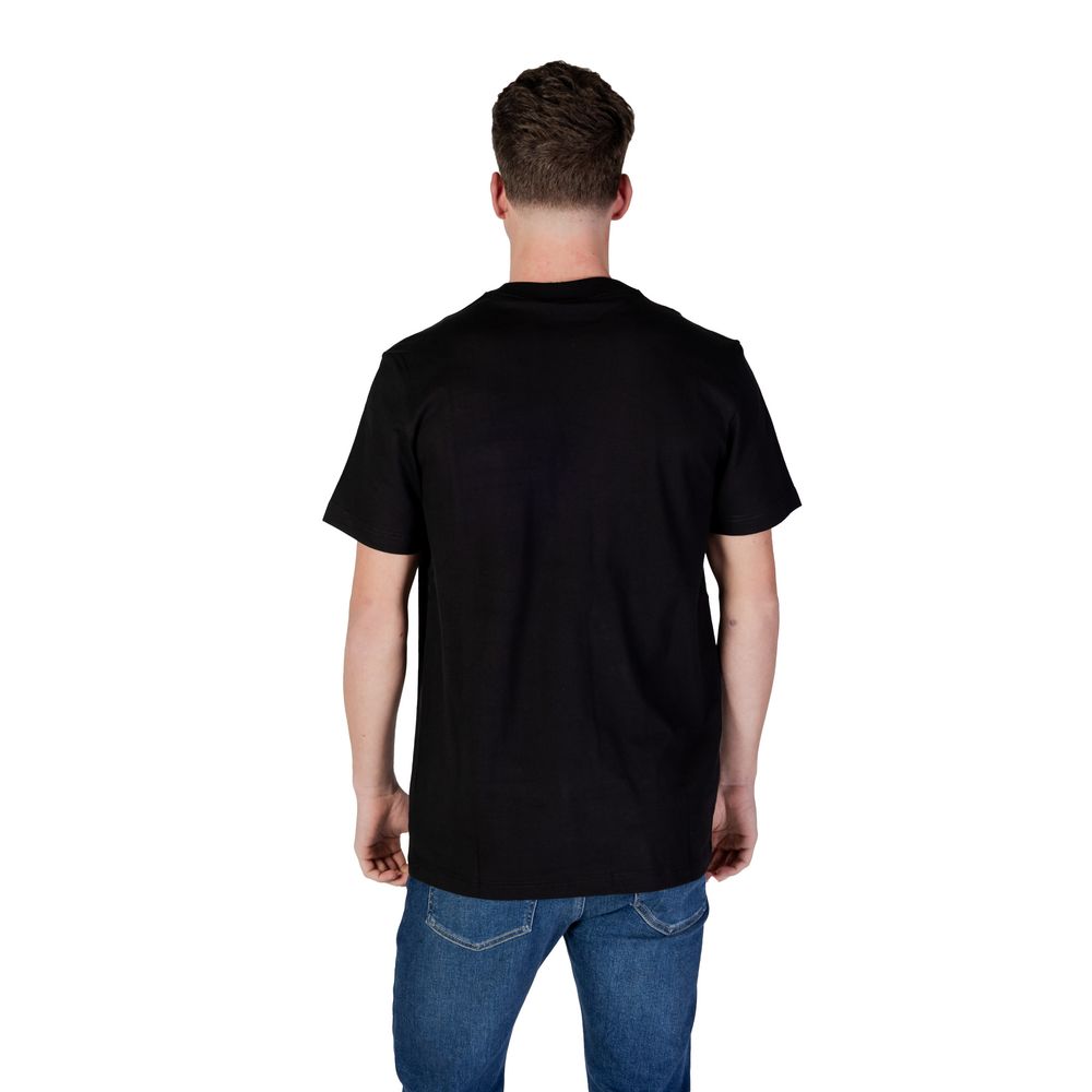 Black Cotton Rigenerato T-Shirt