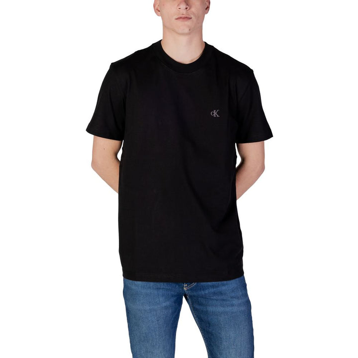 Black Cotton Rigenerato T-Shirt