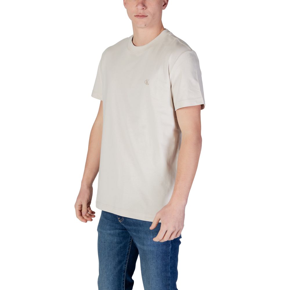 Beige Cotton Rigenerato T-Shirt