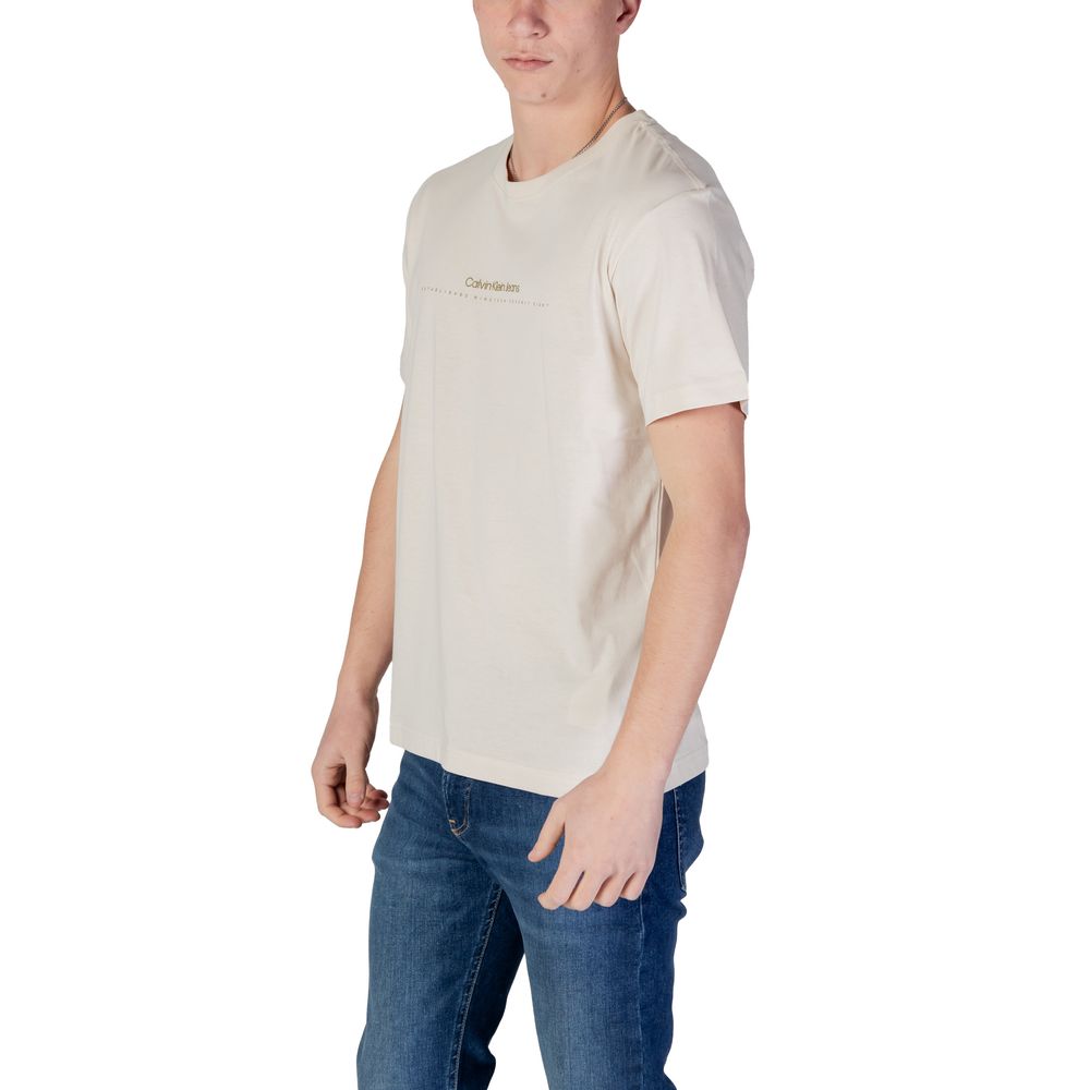 Beige Cotton Rigenerato T-Shirt