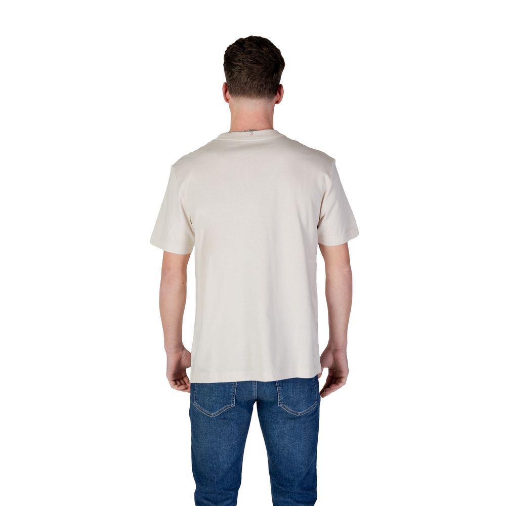 Beige Cotton Rigenerato T-Shirt