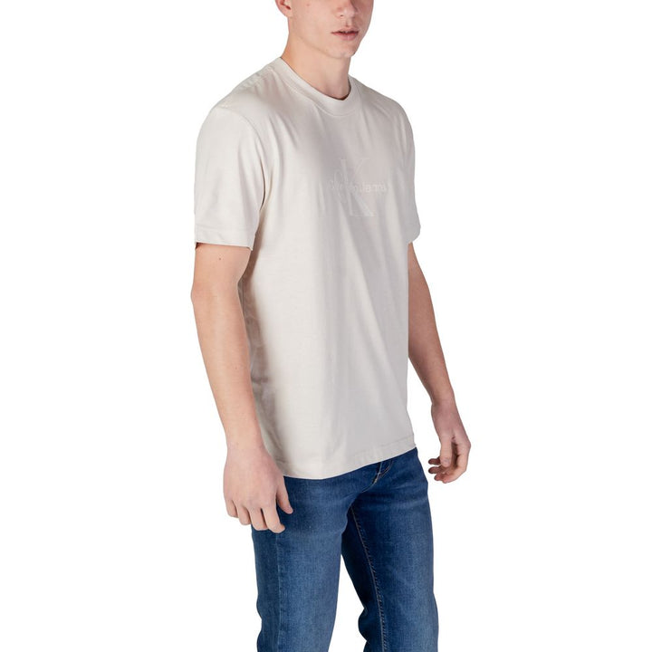 Beige Cotton Rigenerato T-Shirt