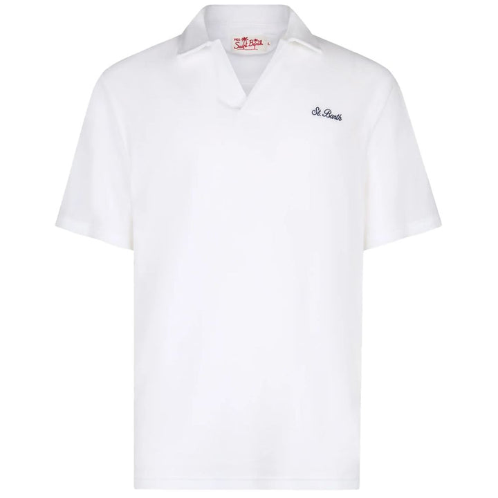 White Cotton Polo Shirt