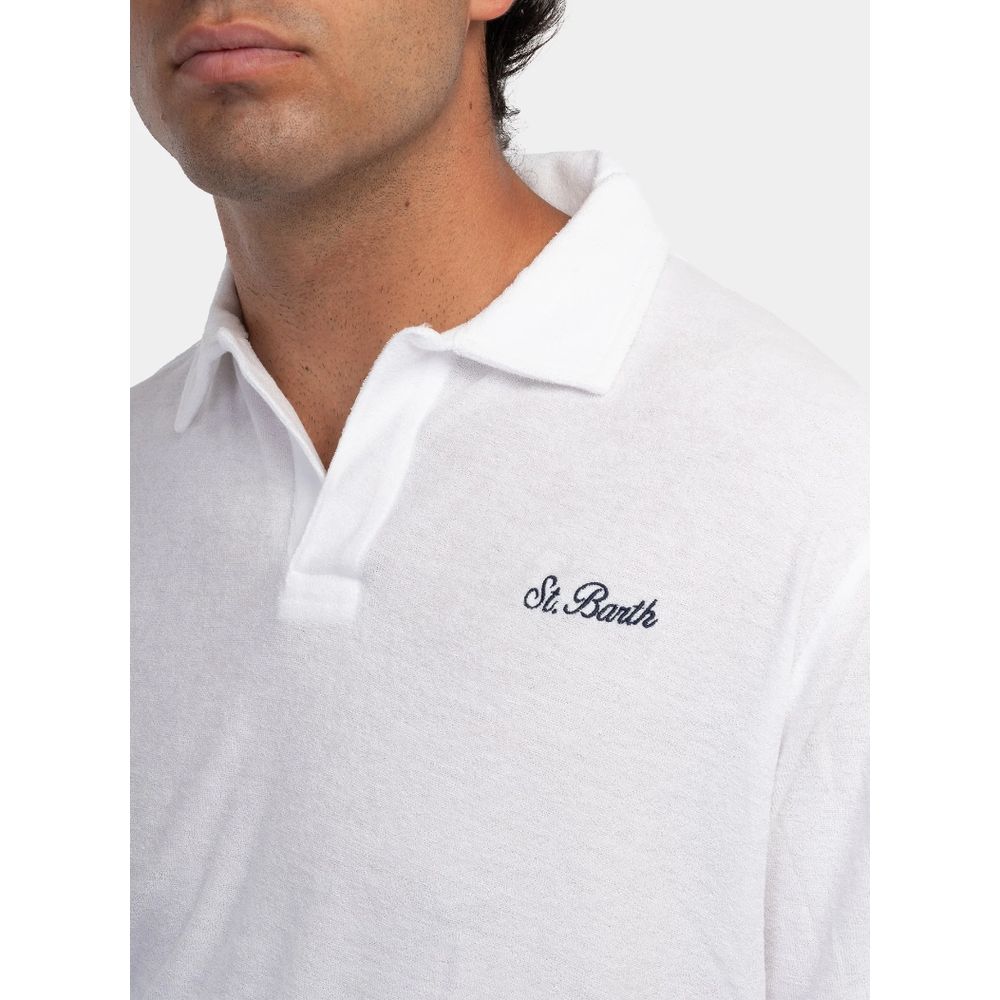 White Cotton Polo Shirt