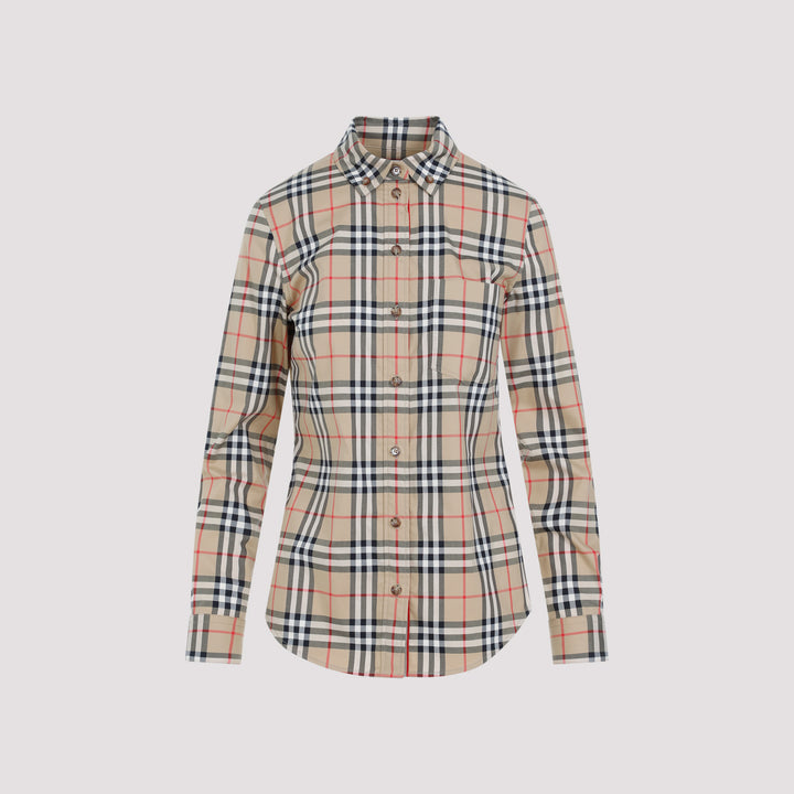 Archive Beige Cotton Lapwig Check Shirt-2