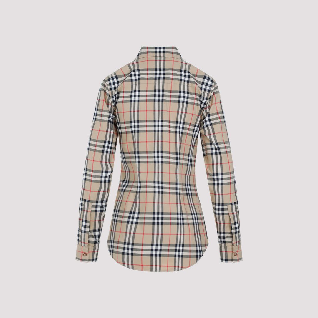 Archive Beige Cotton Lapwig Check Shirt-3