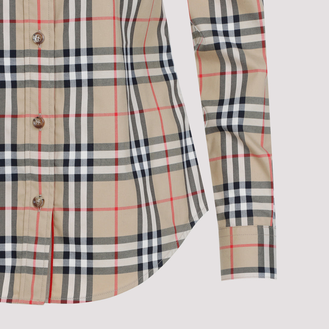 Archive Beige Cotton Lapwig Check Shirt-4