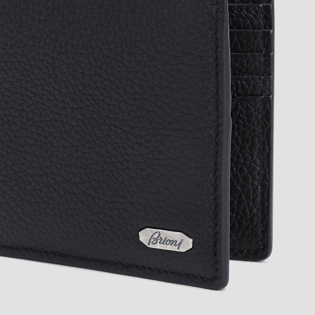 Black Grained Leather Card Case-4