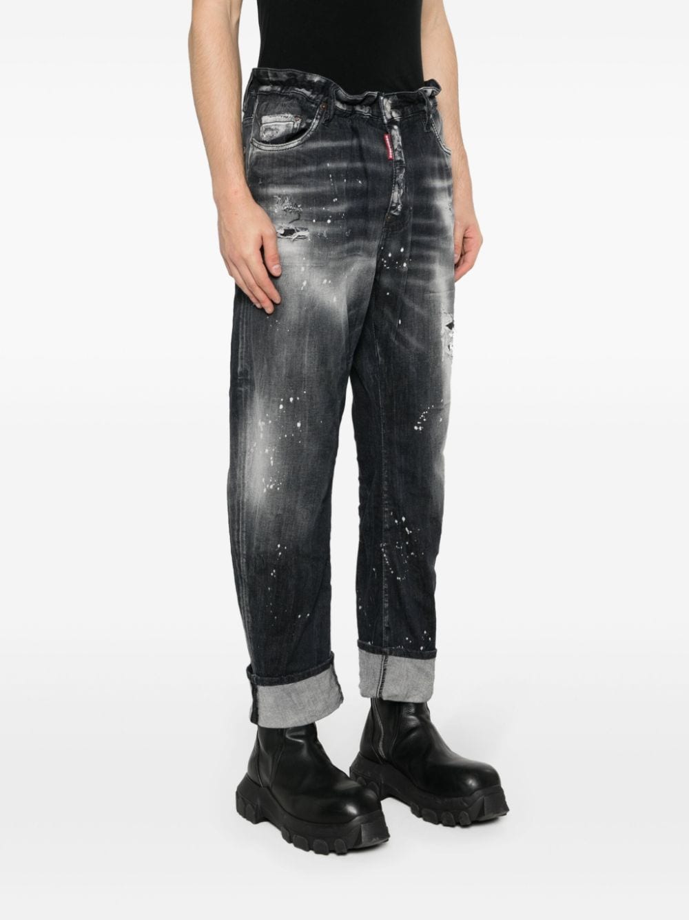 Big Brother distressed-finish jeans-2