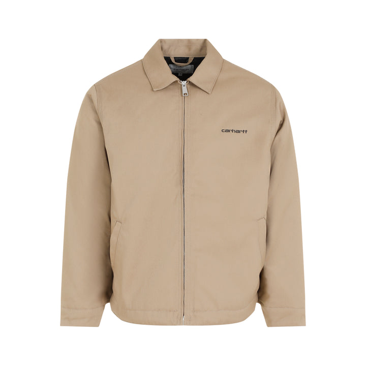 Beige Module Script Polyester Jacket-1