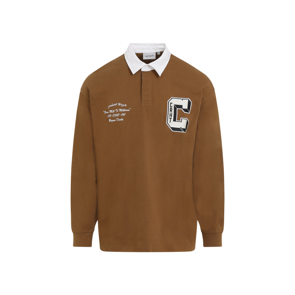 LS BROWN DUCKS RUGBY SHIRT-1