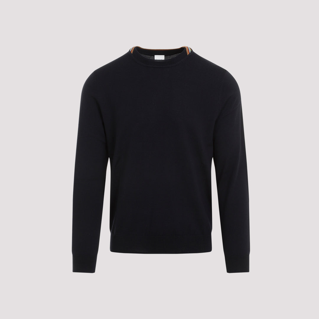 Very Dark Navy Wool Sweater-2