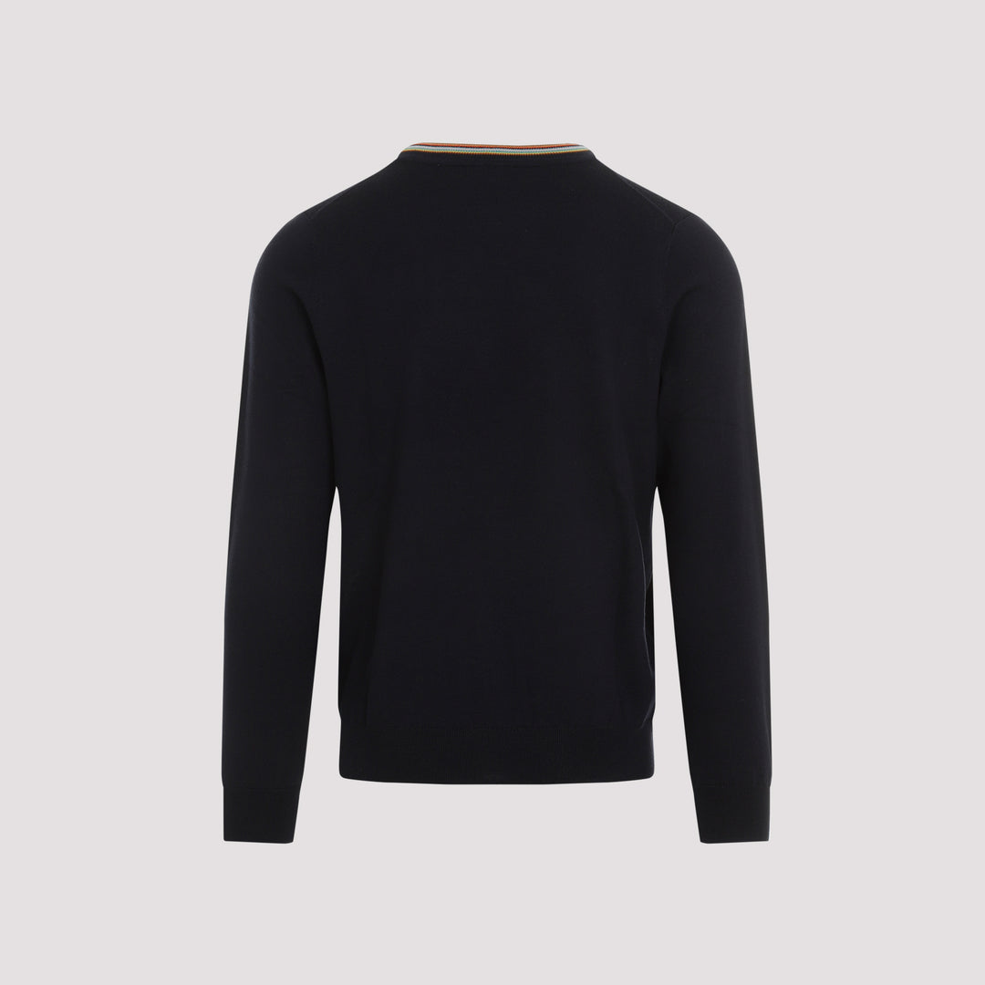 Very Dark Navy Wool Sweater-3