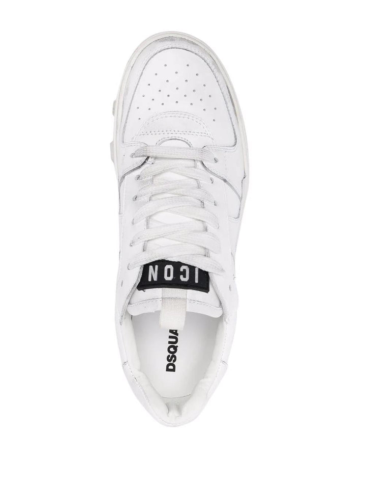 DSQUARED2 Icon leather low-top sneakers-2