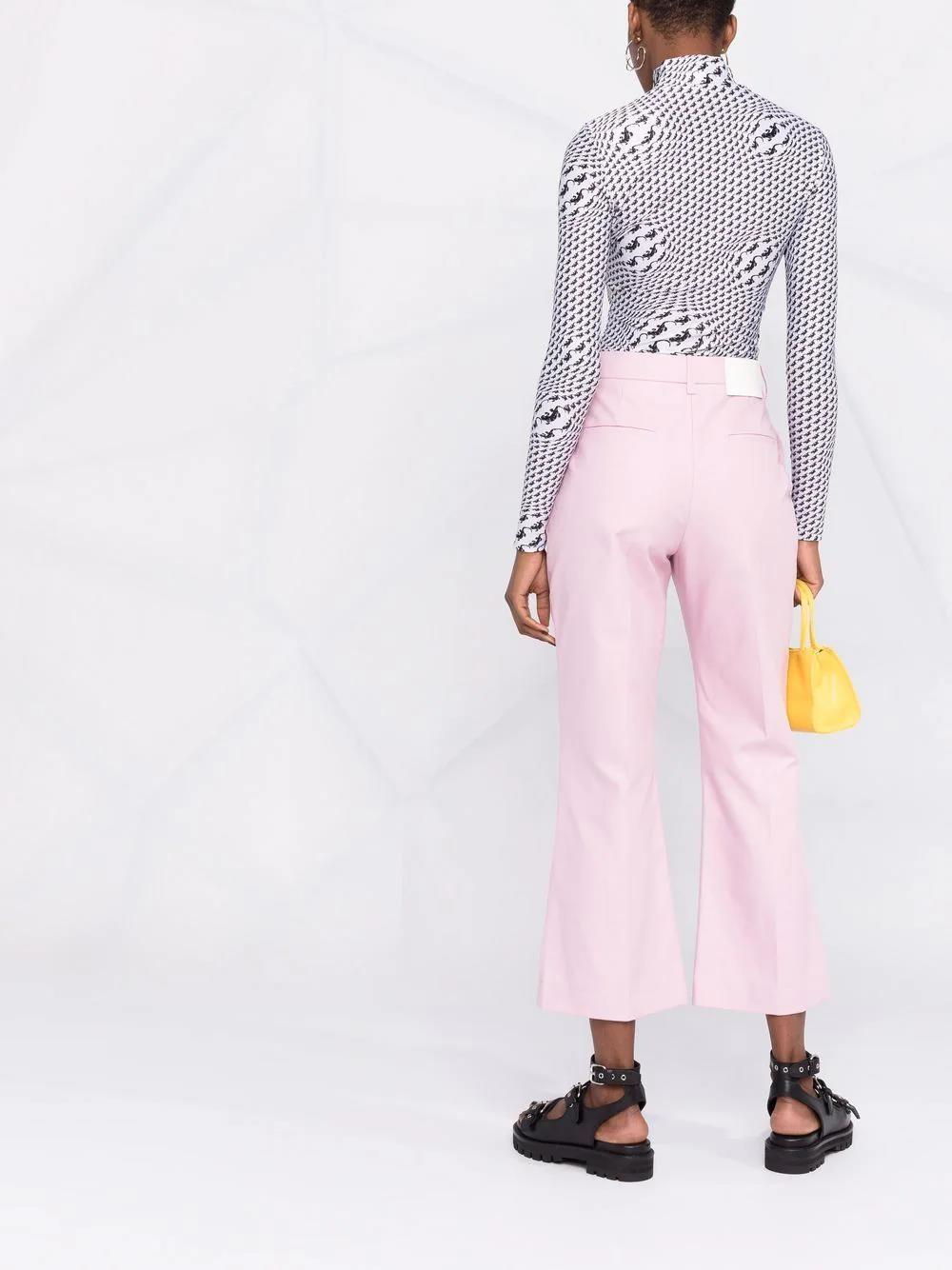 MSGM pressed-crease cotton tailored trousers-2