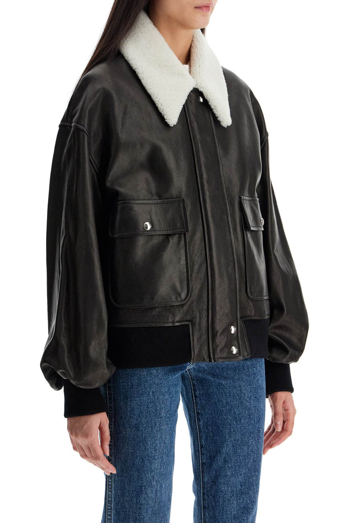 leather shellar jacket-1