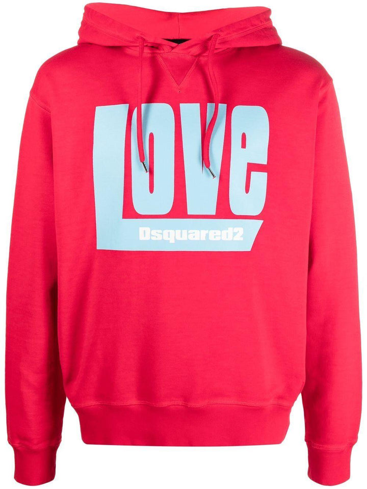 DSQUARED2 'Love' logo-print hoodie-0